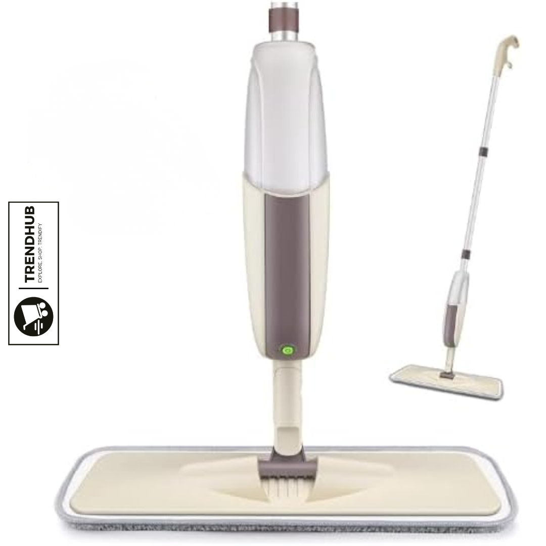 Spray Mop with Microfiber Pad – Reusable Flat Floor Cleaning Mop